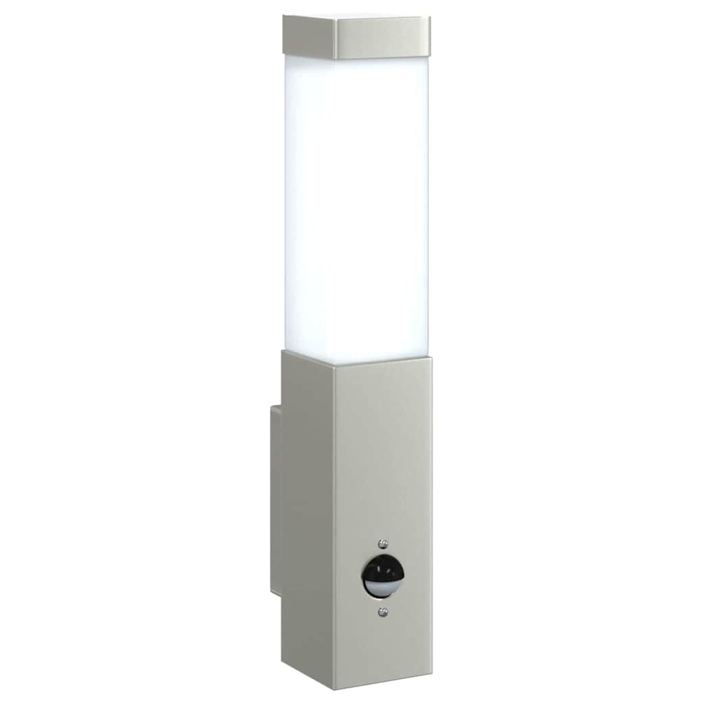 Lampada da Parete Esterna Argento 10.5 x 6 x 33 cm