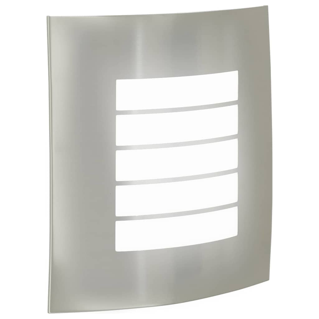 Lampada da Parete Esterna 2 pz Argento 23,5 x 9 x 26 cm
