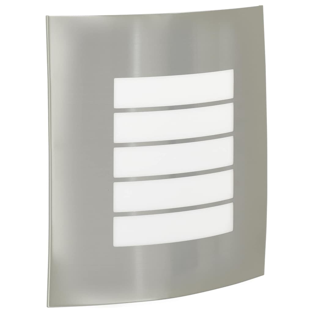 Lampada da Parete Esterna 2 pz Argento 23,5 x 9 x 26 cm