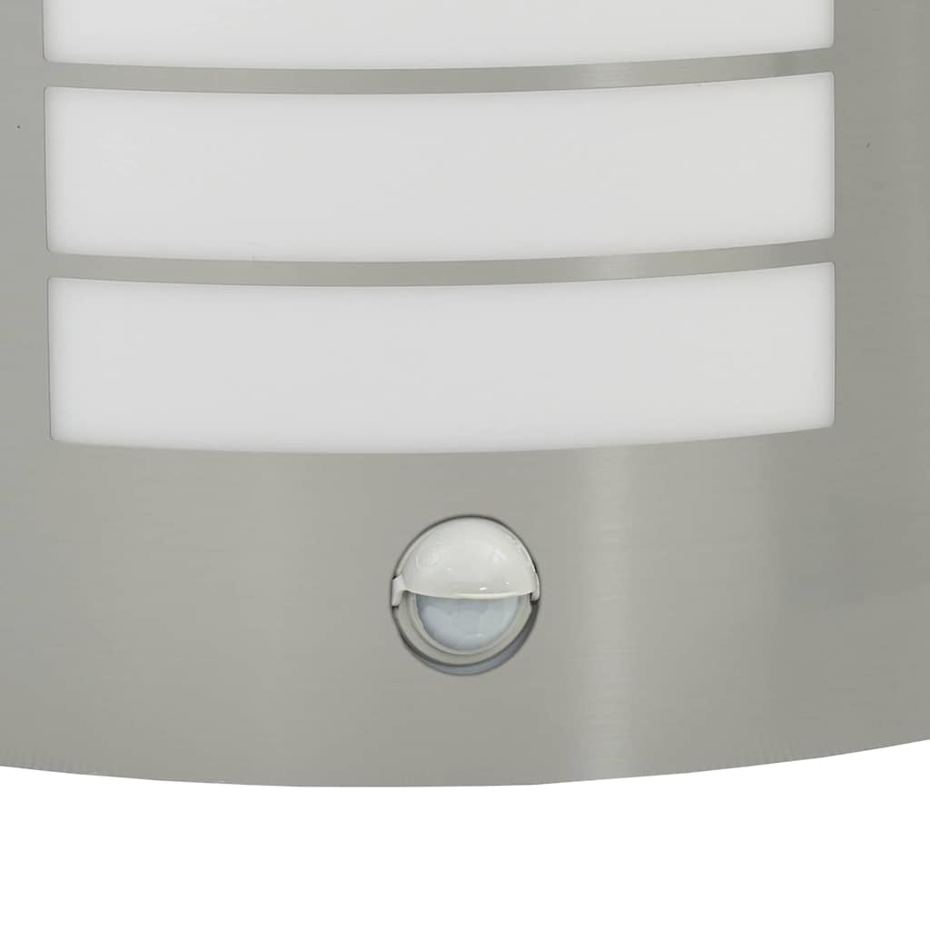 Lampada da Parete Esterna 2 pz Argento 23,5 x 9 x 26 cm