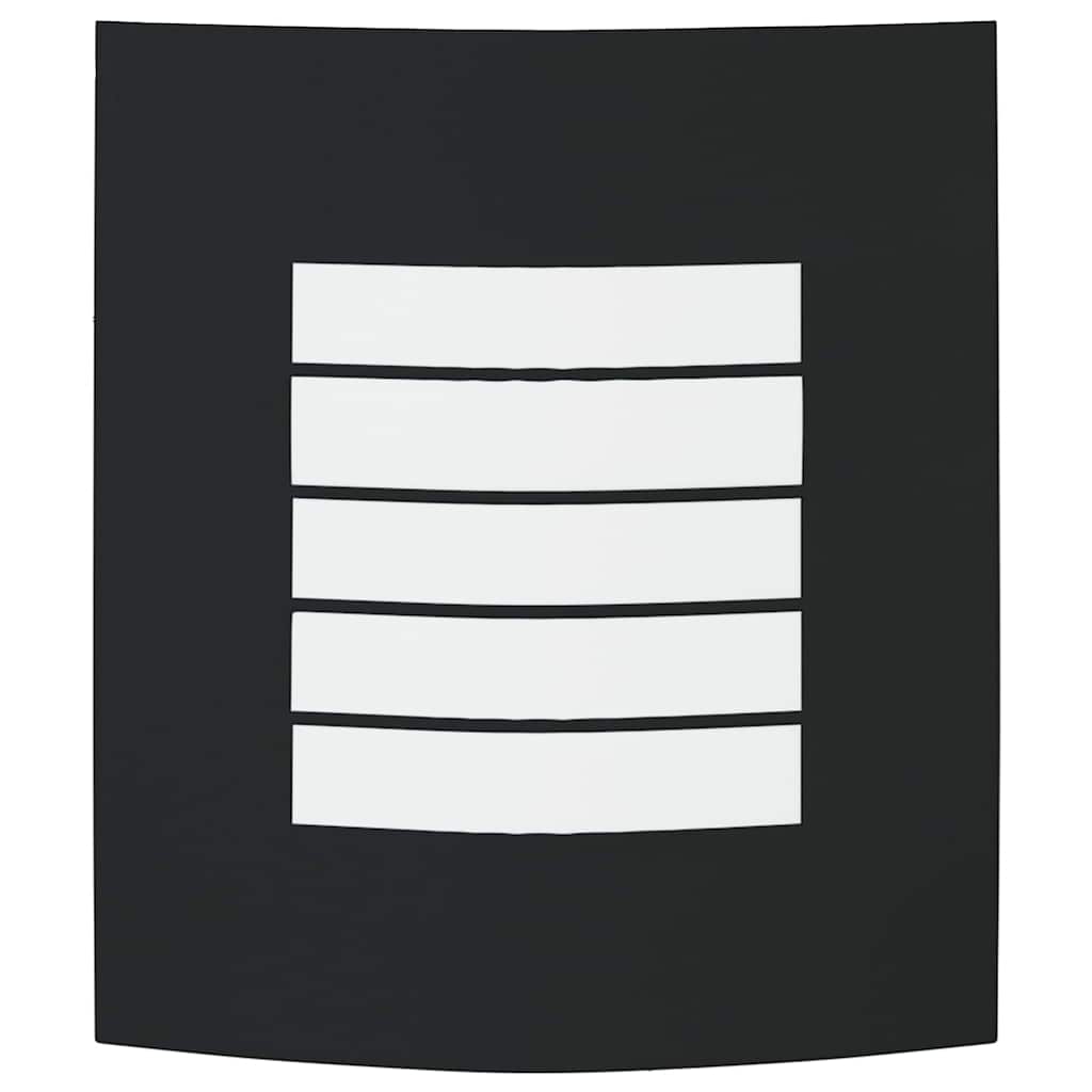 Lampada da Parete Esterna 2 pz Nero 23,5 x 9 x 26 cm