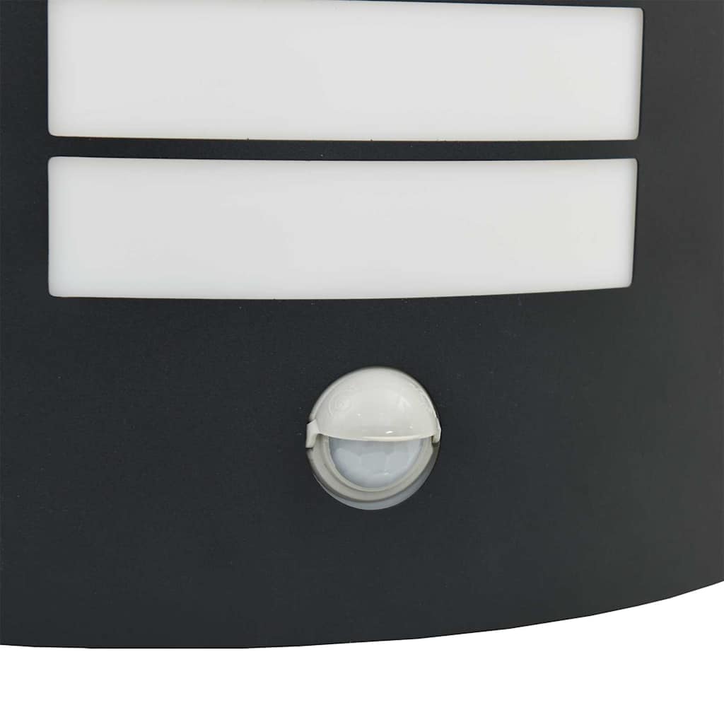 Lampada da Parete Esterna 2 pz Nero 23,5 x 9 x 26 cm