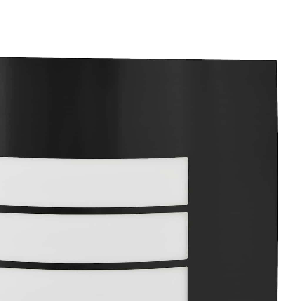 Lampada da Parete Esterna 2 pz Nero 23,5 x 9 x 26 cm