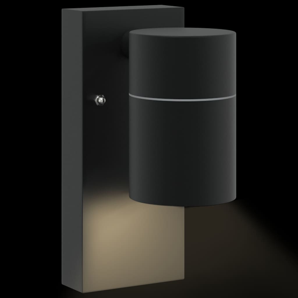 Lampada da Parete Esterna Nero 6,5 x 10,5 x 16 cm