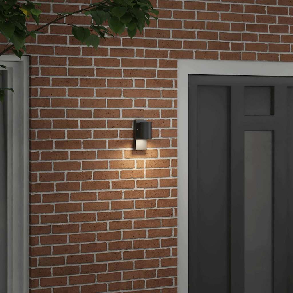 Lampada da Parete Esterna Nero 6,5 x 10,5 x 16 cm