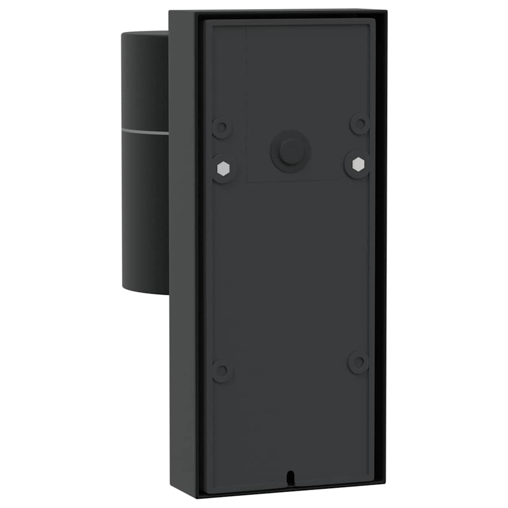 Lampada da Parete Esterna 2 pz Nero 6,5 x 10,5 x 16 cm