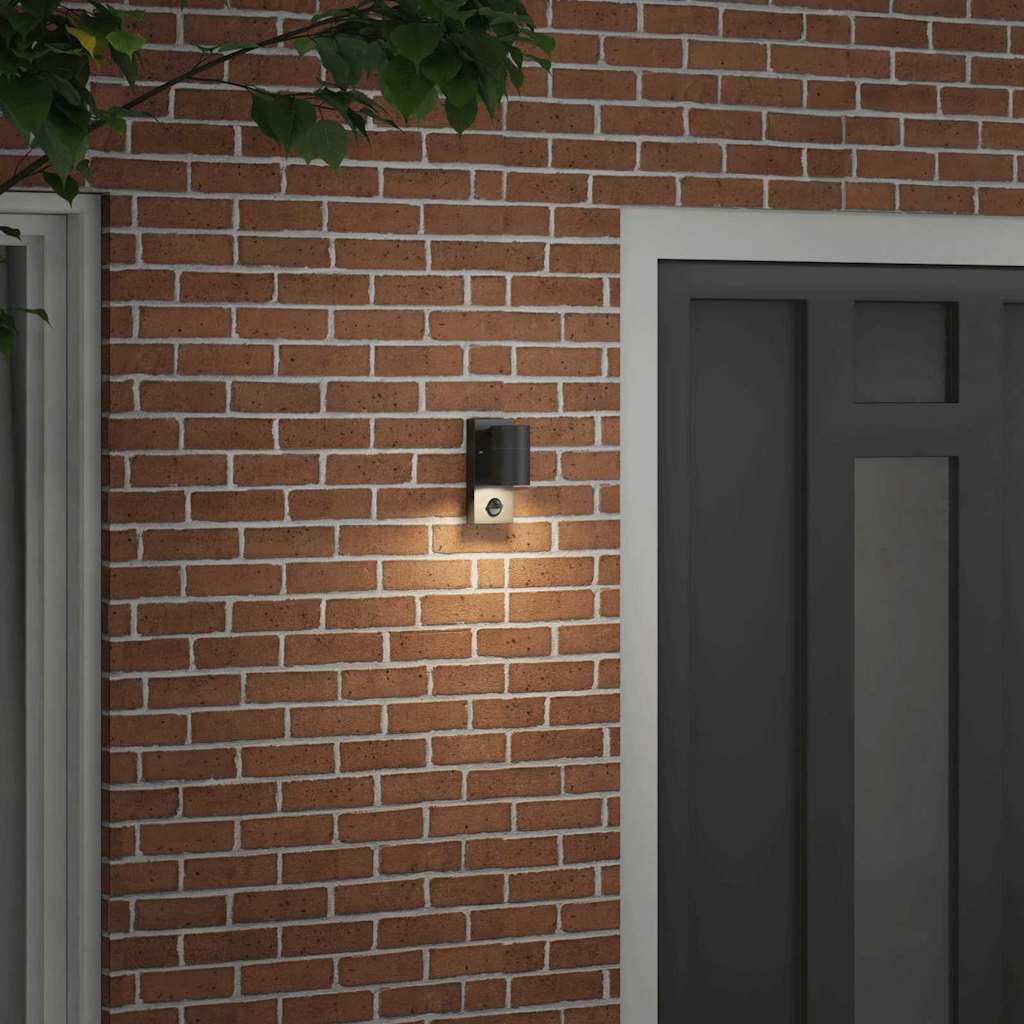 Lampada da Parete Esterna Nero 6,5 x 10,5 x 16 cm