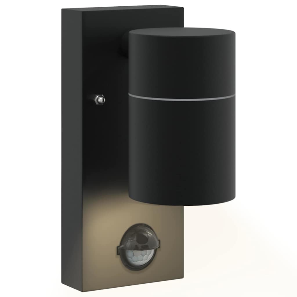 Lampada da Parete Esterna 2 pz Nero 6,5 x 10,5 x 16 cm