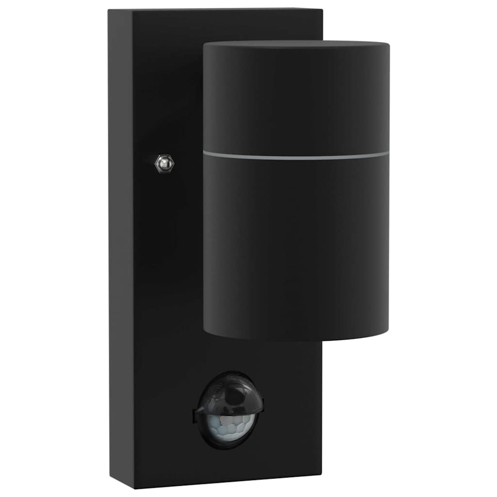 Lampada da Parete Esterna 2 pz Nero 6,5 x 10,5 x 16 cm