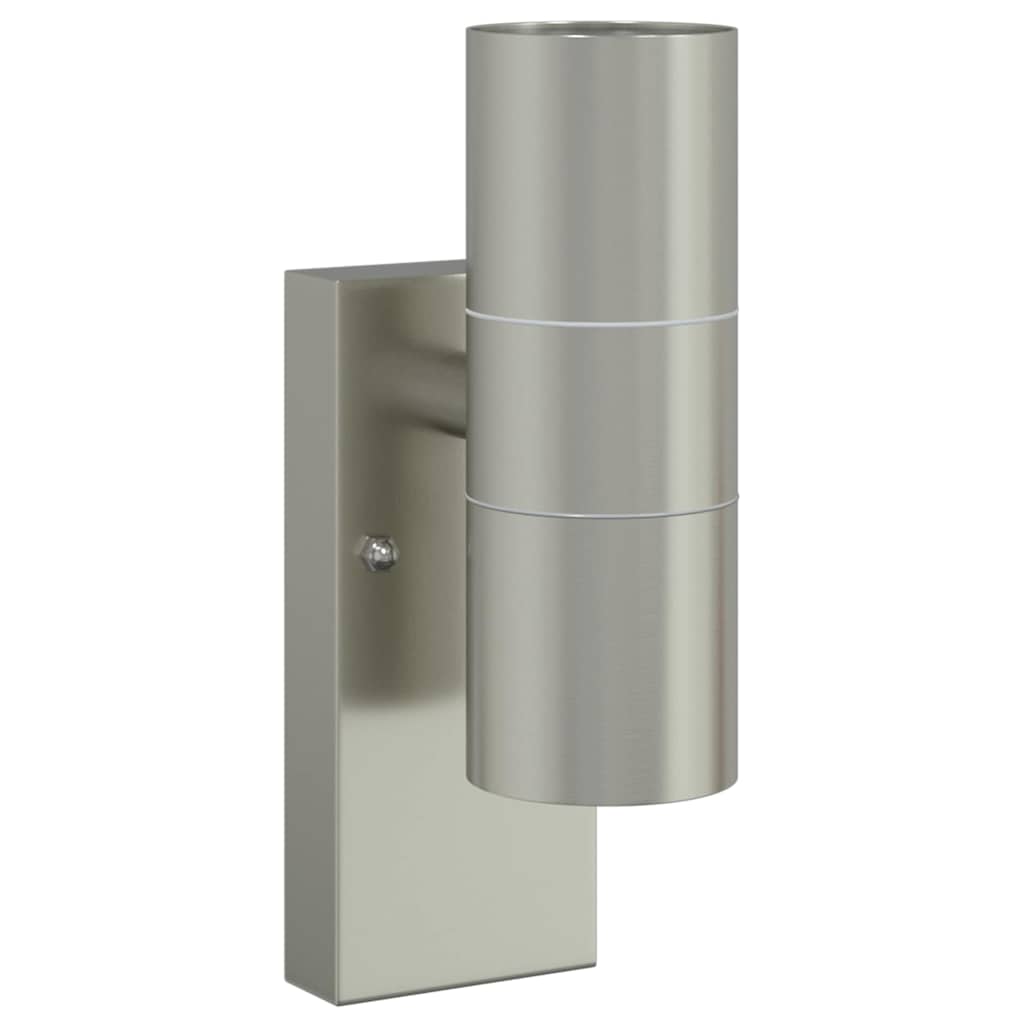 Lampada da Parete Esterna Argento 7 x 10 x 22 cm