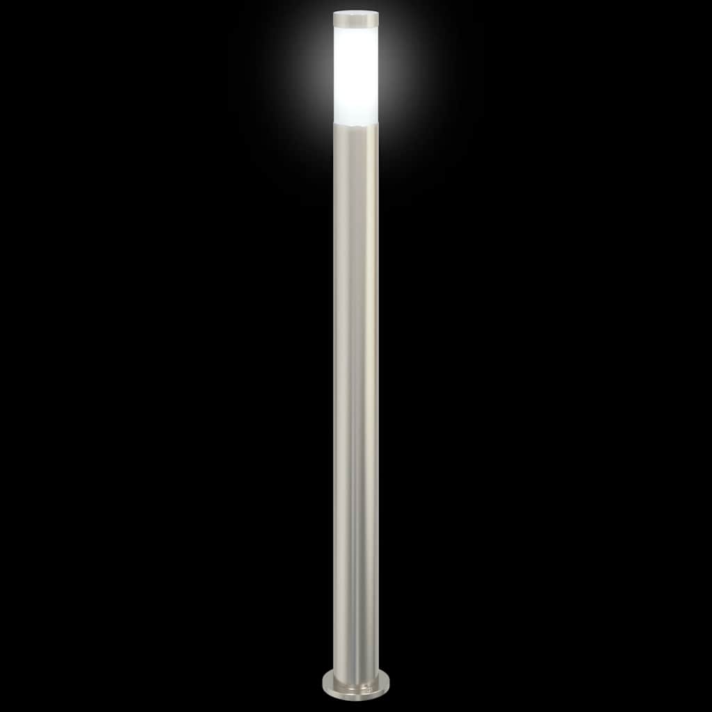 Lampioni a palo 3 pz 110 cm Acciaio Inox IP44