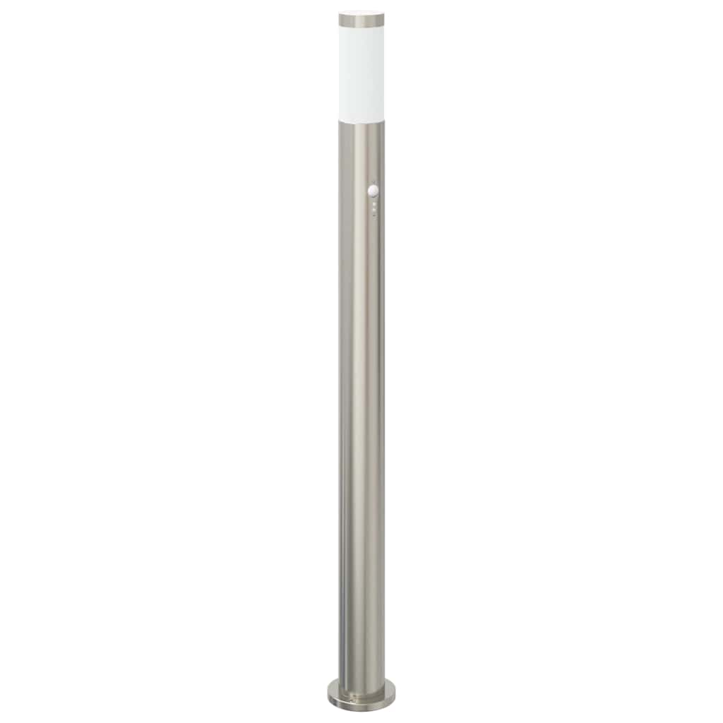 Lampada a paletto con sensore 110 cm Acciaio Inox IP44