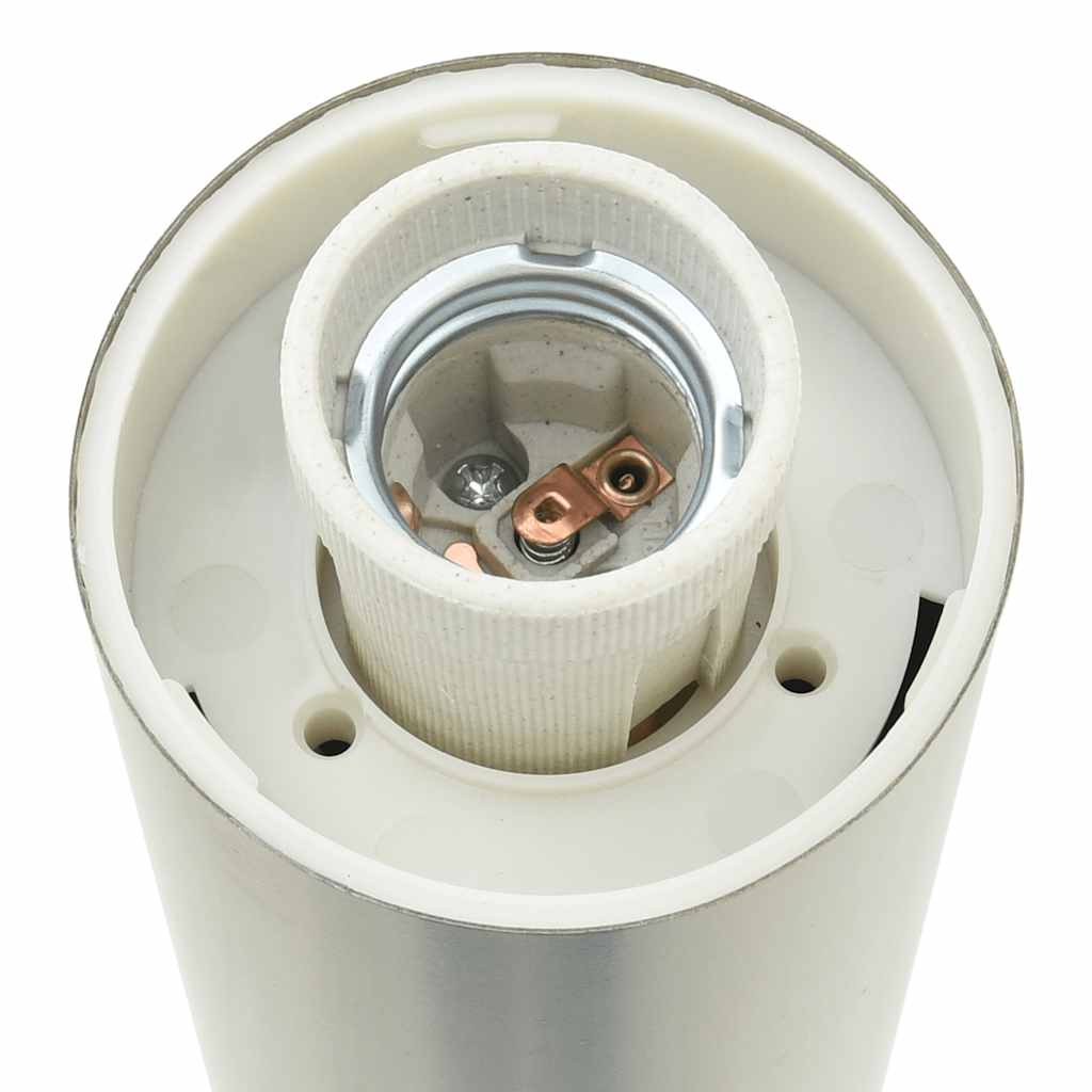 Lampada a paletto con sensore e presa 110 cm Acciaio Inox IP44