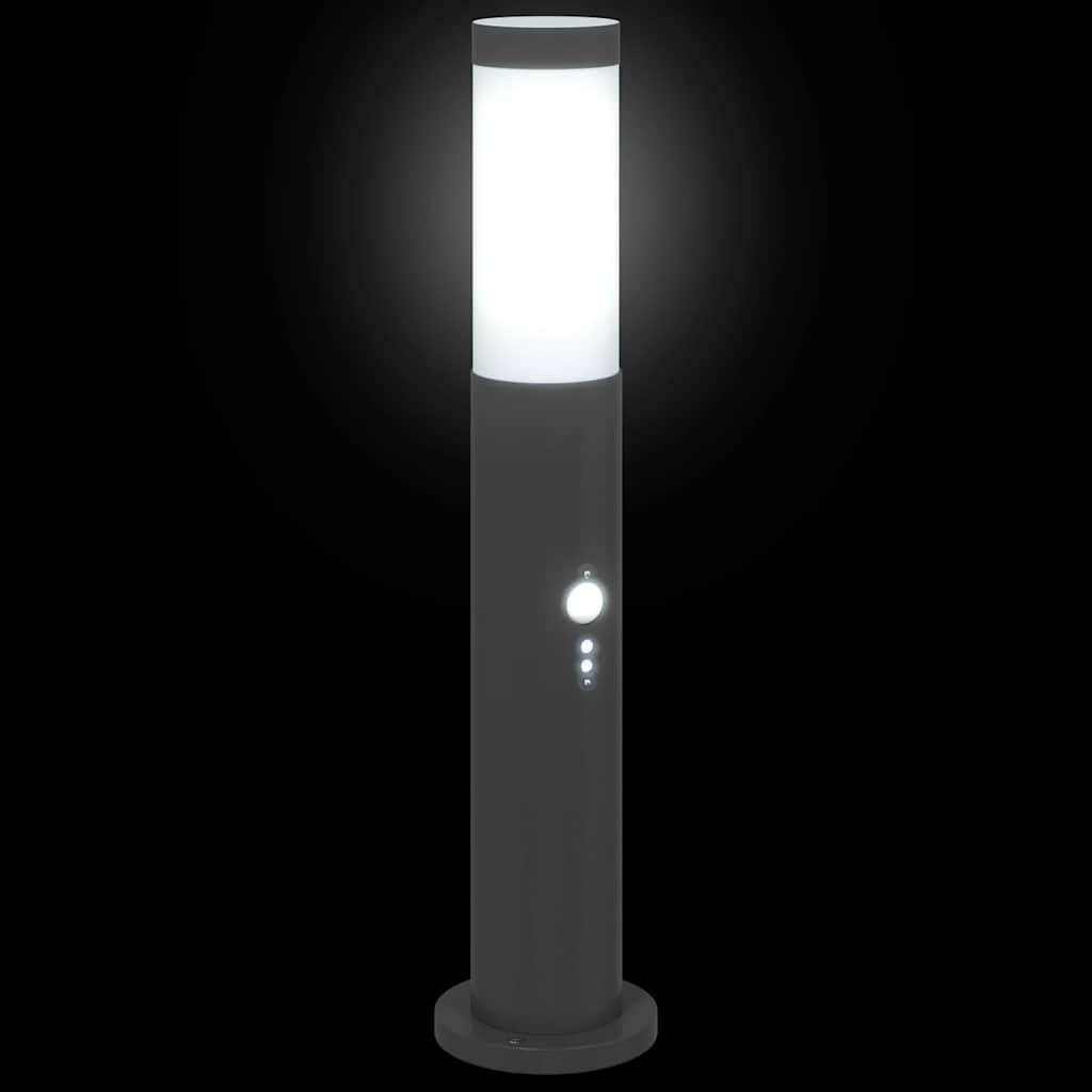 Lampada a paletto con sensore 50 cm Acciaio Inox IP44