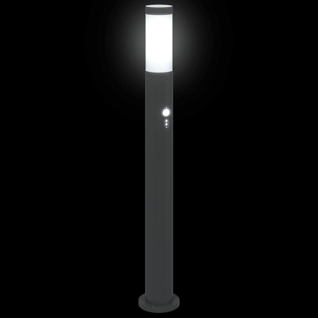 Lampioni a dissuasore con sensore 3 pz 80 cm Acciaio Inox IP44