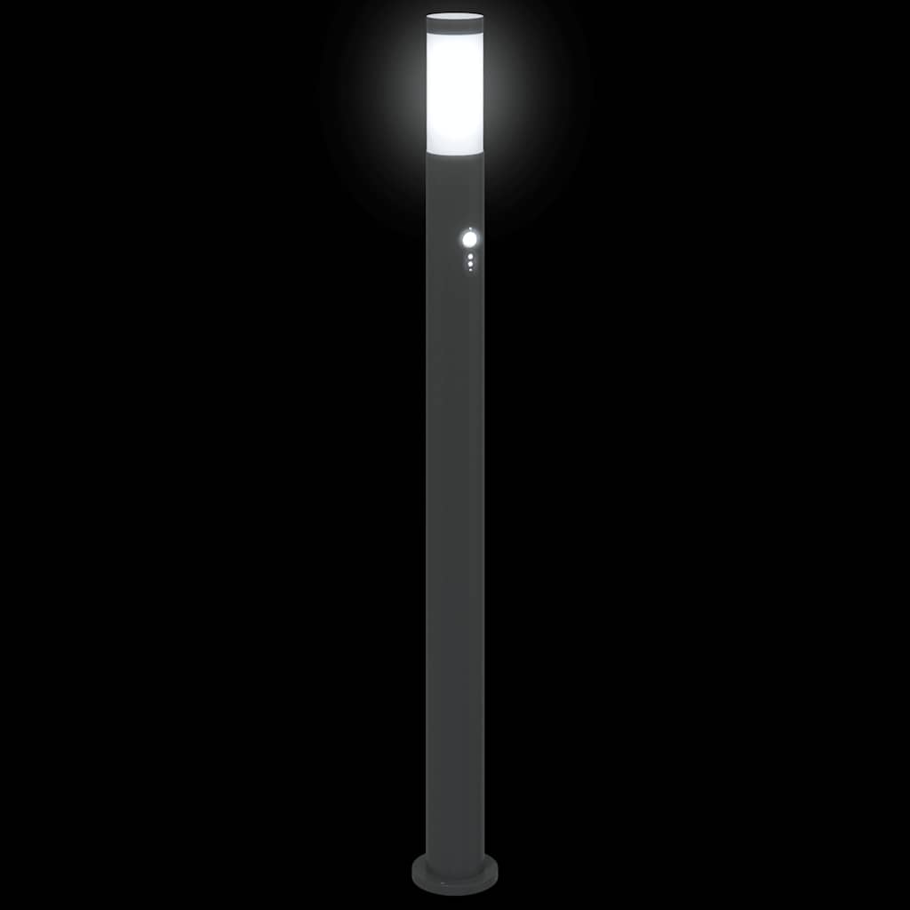 Lampada a paletto con sensore 110 cm Acciaio Inox IP44
