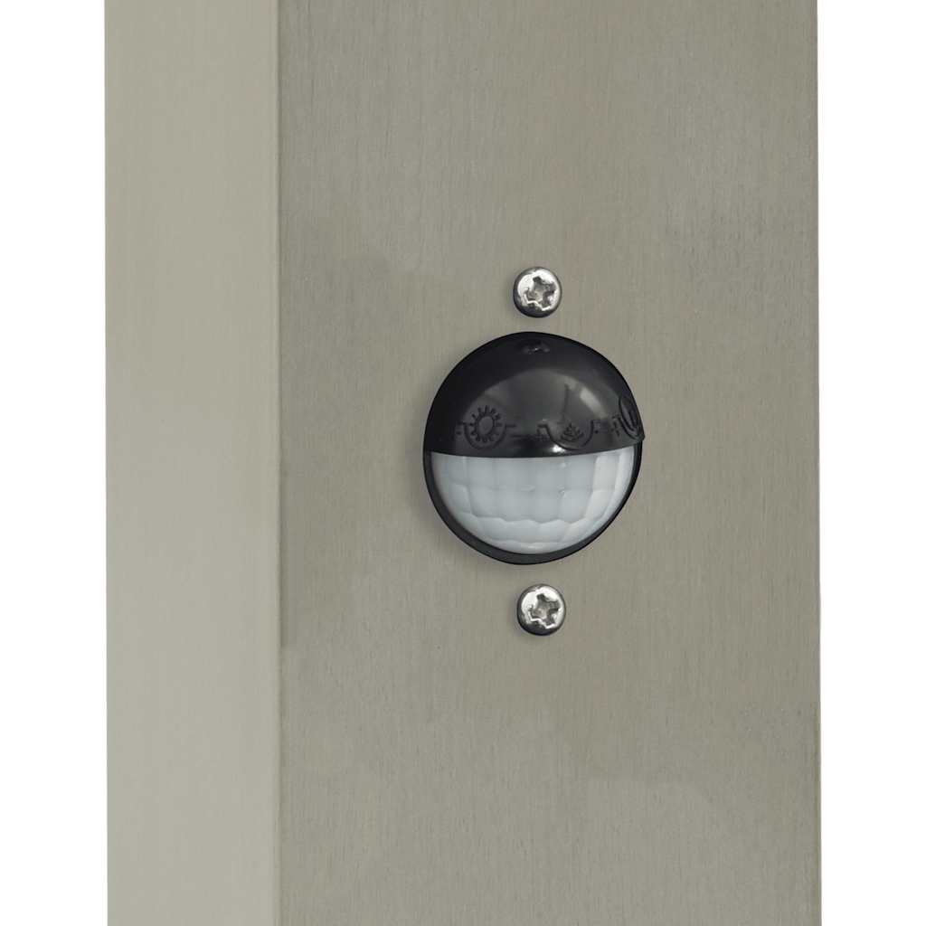 Lampada a paletto con sensore 50 cm Acciaio Inox IP44