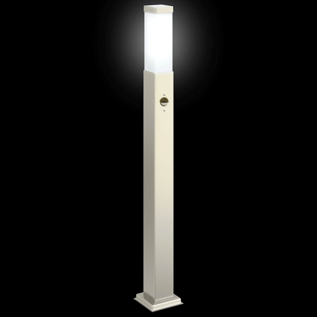 Lampada a paletto con sensore 80 cm Acciaio Inox IP44