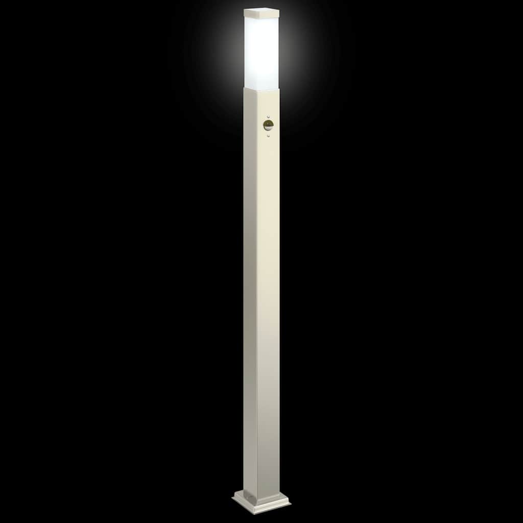 Lampada a paletto con sensore 110 cm Acciaio Inox IP44