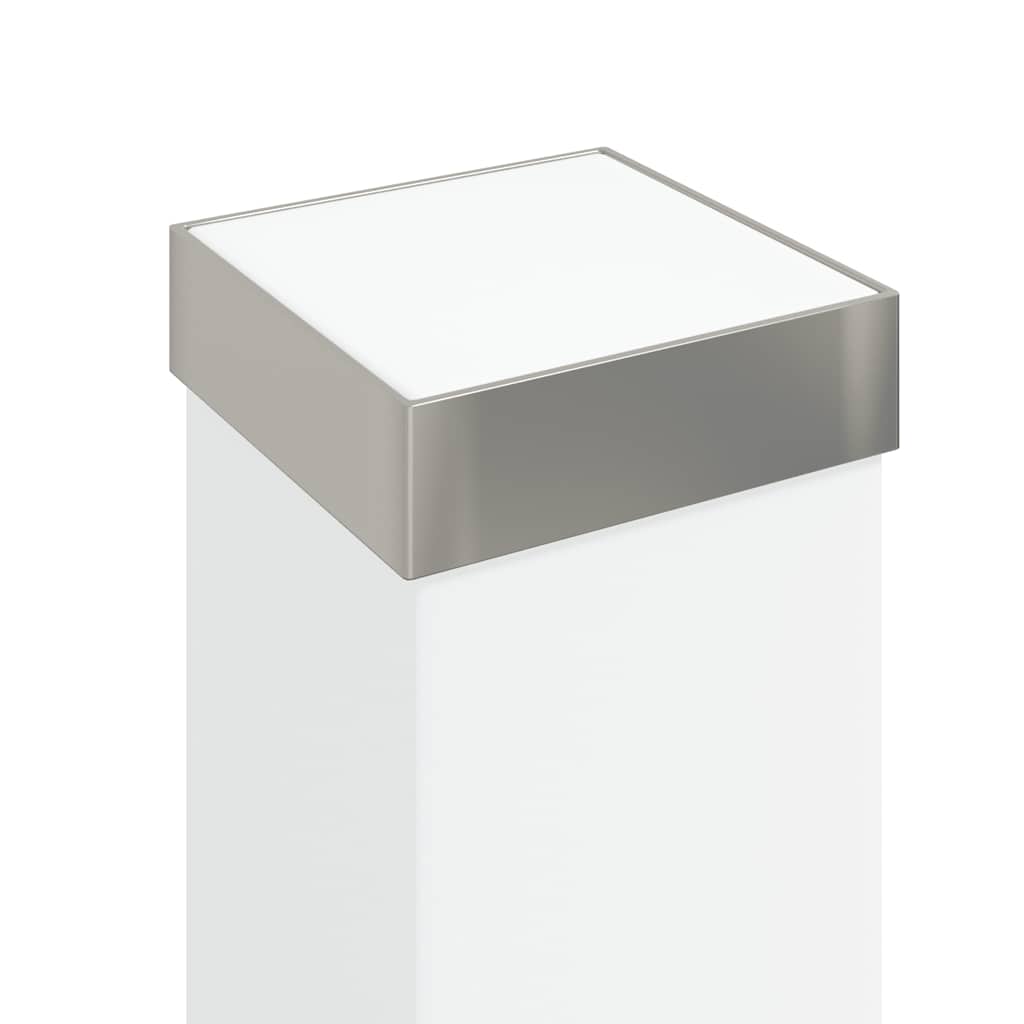Lampada a paletto con presa elettrica 50 cm Acciaio Inox IP44