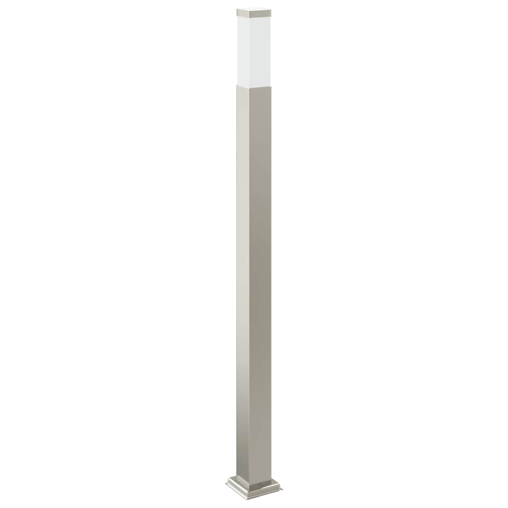 Lampada a paletto con presa elettrica 110 cm Acciaio Inox IP44
