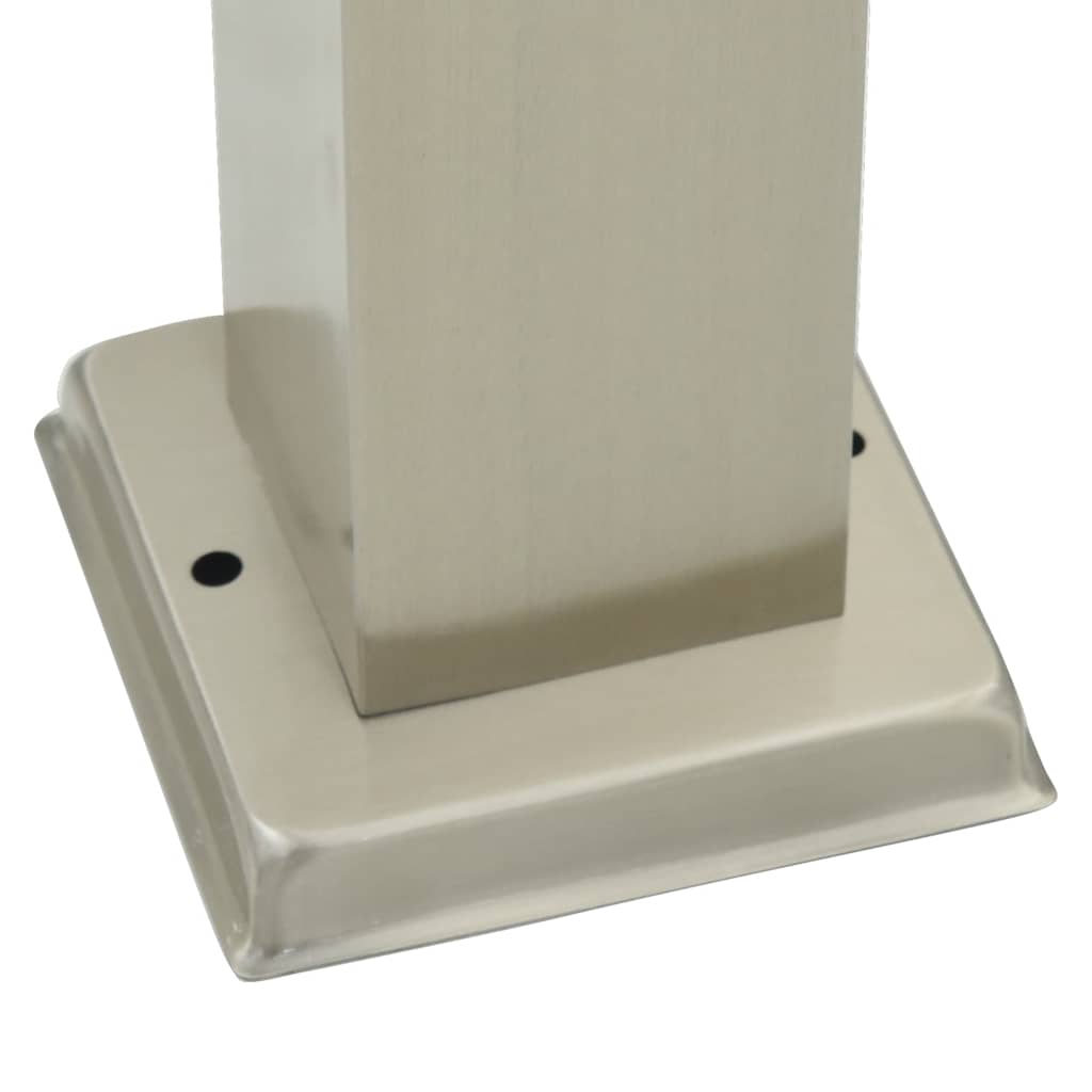 Lampada a paletto con sensore e presa 80 cm Acciaio Inox IP44