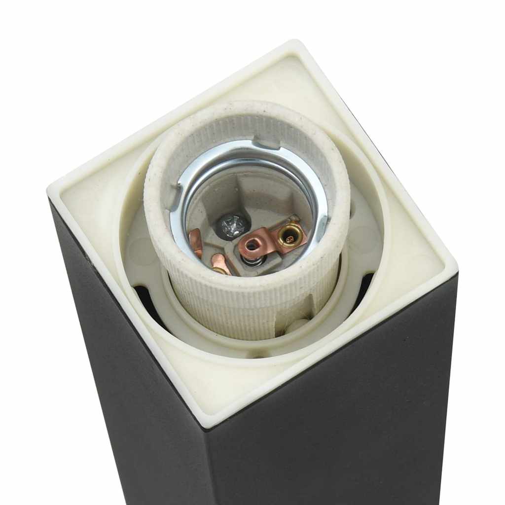 Lampada a paletto 50 cm Nera IP44