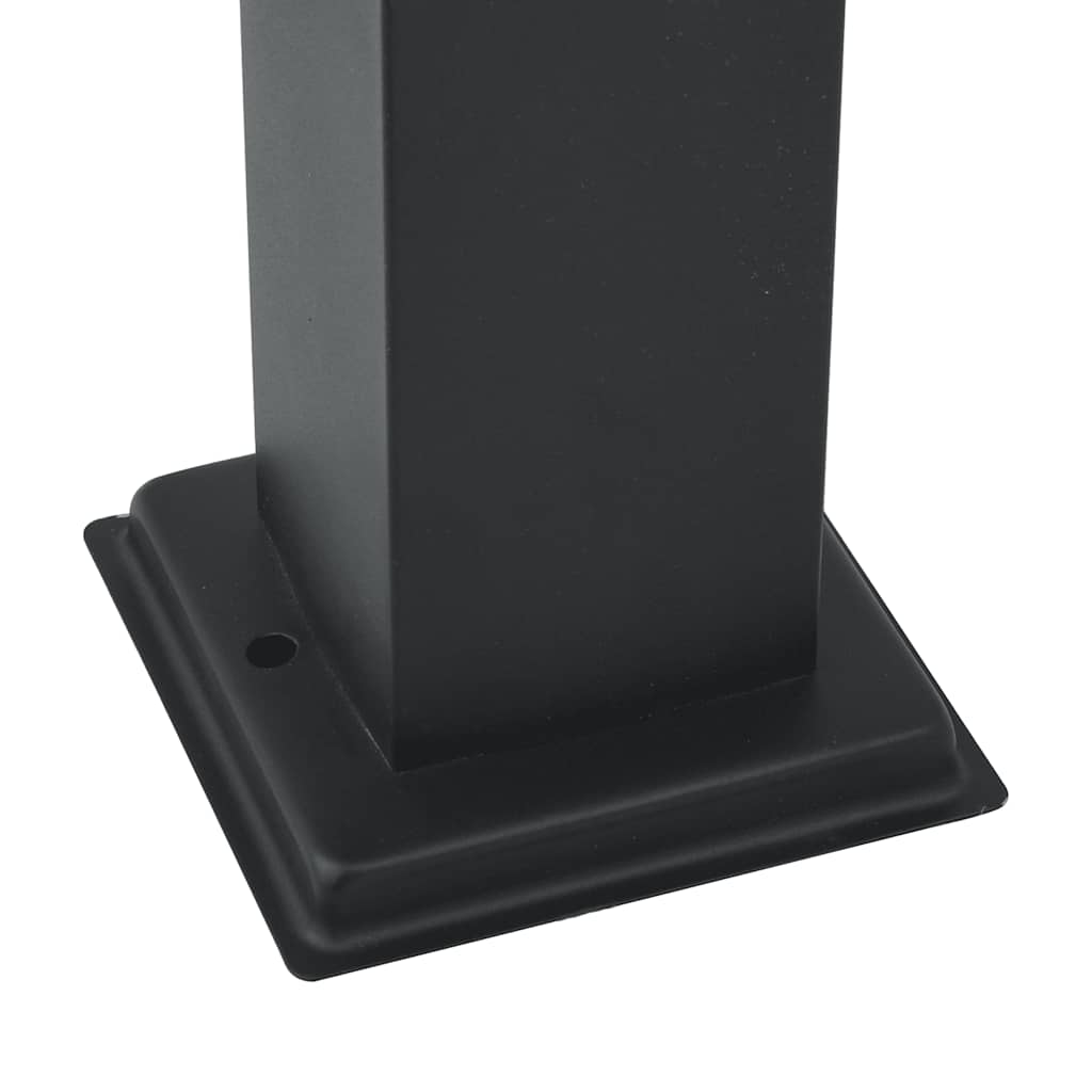 Lampada a paletto 50 cm Nera IP44