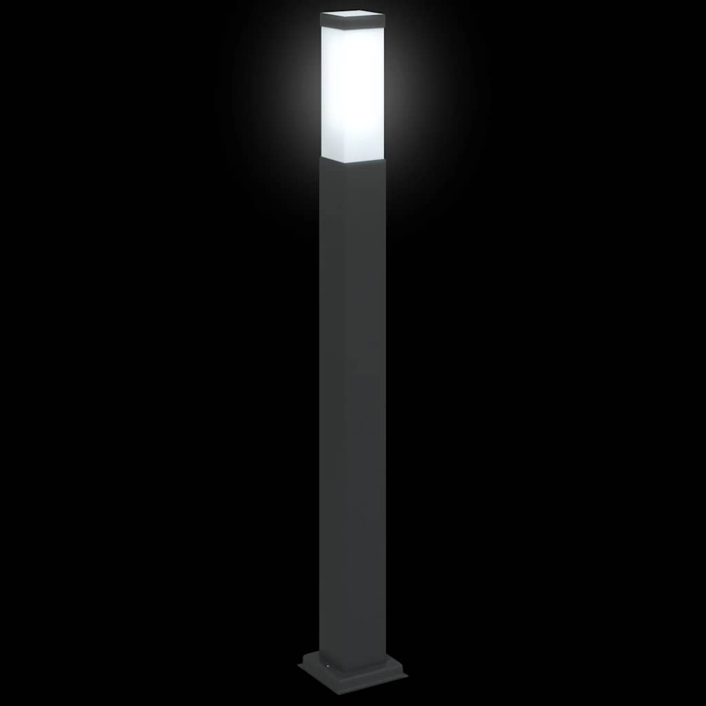 Lampioni a palo 3 pz 80 cm Nero IP44