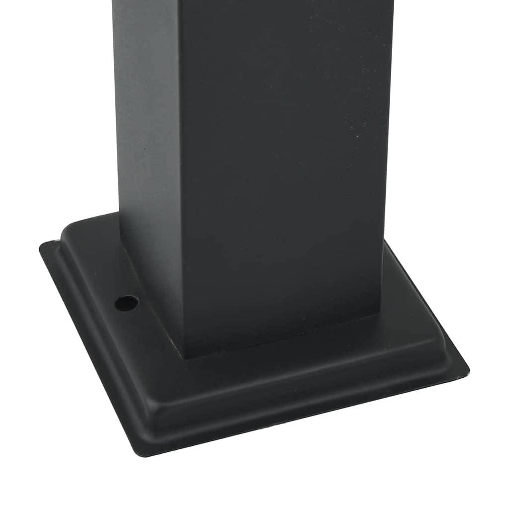 Lampioni a palo 3 pz 110 cm Nero IP44