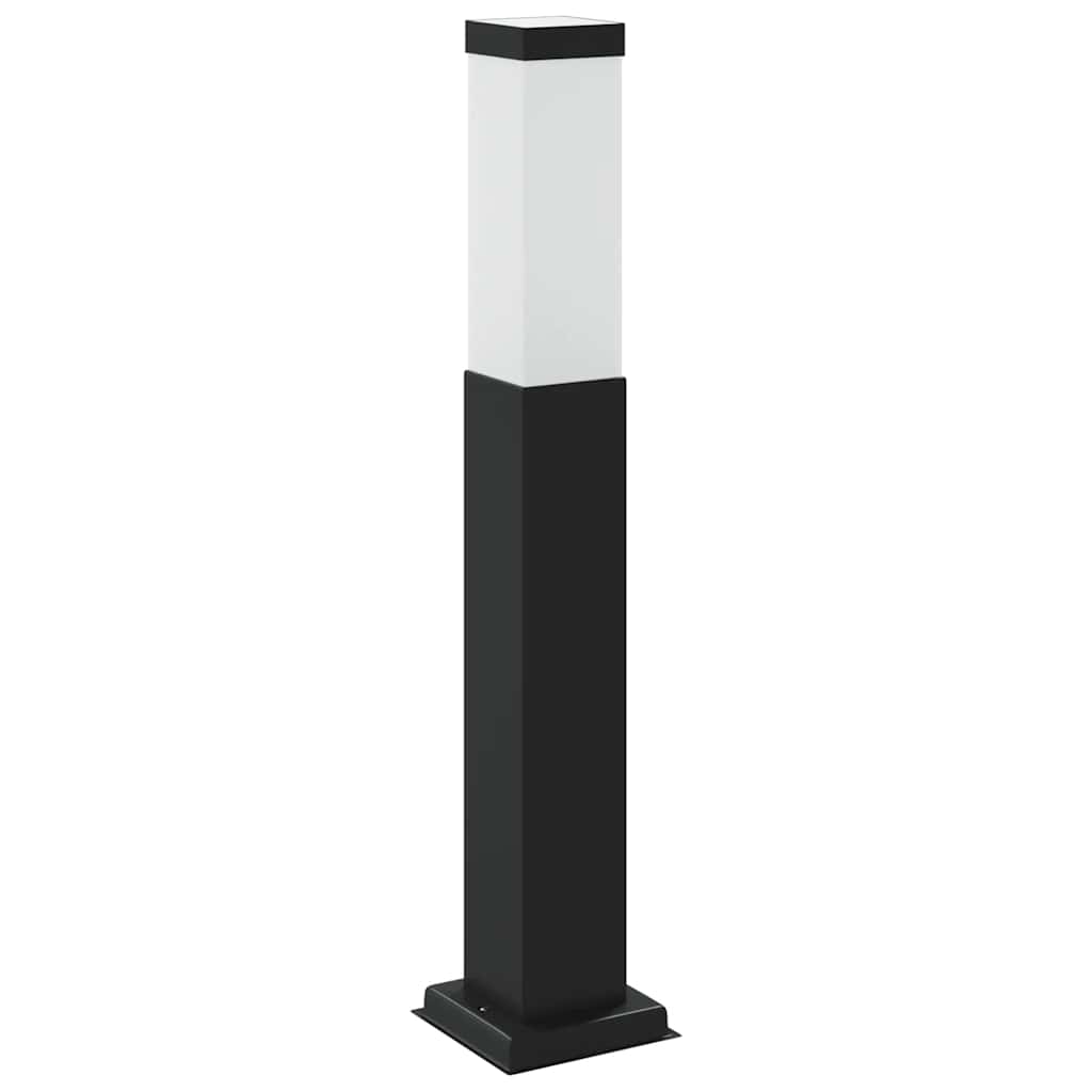 Lampada a paletto con sensore 50 cm Nera IP44