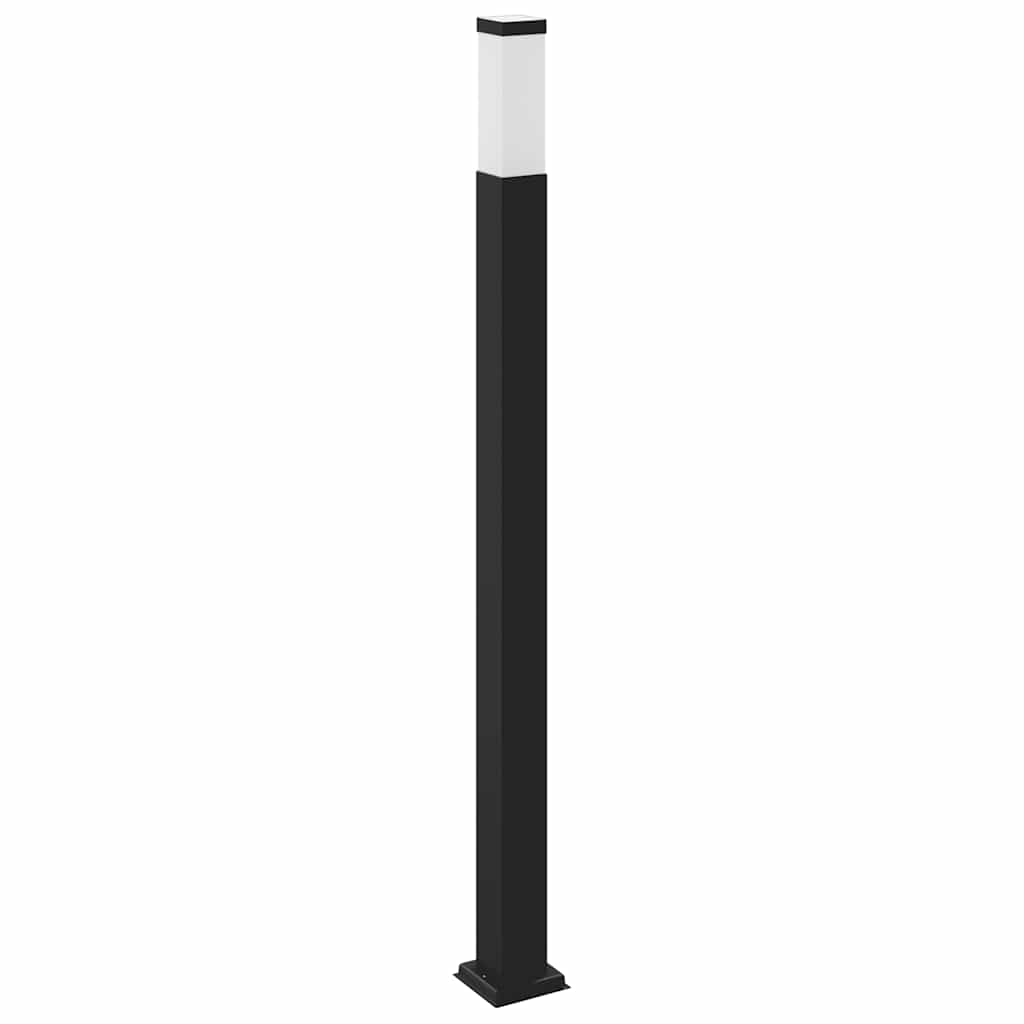 Lampada a paletto con sensore 110 cm Nera IP44