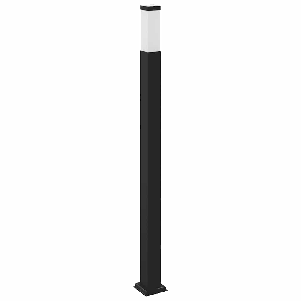 Lampada a paletto con presa di corrente 110 cm Nera IP44