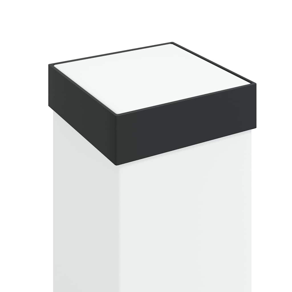 Lampioni a paletto con sensore e presa 3 pz 110 cm neri IP44