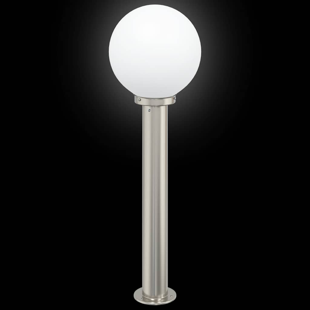 Lampioni a palo 3 pz 80 cm Acciaio Inox IP44