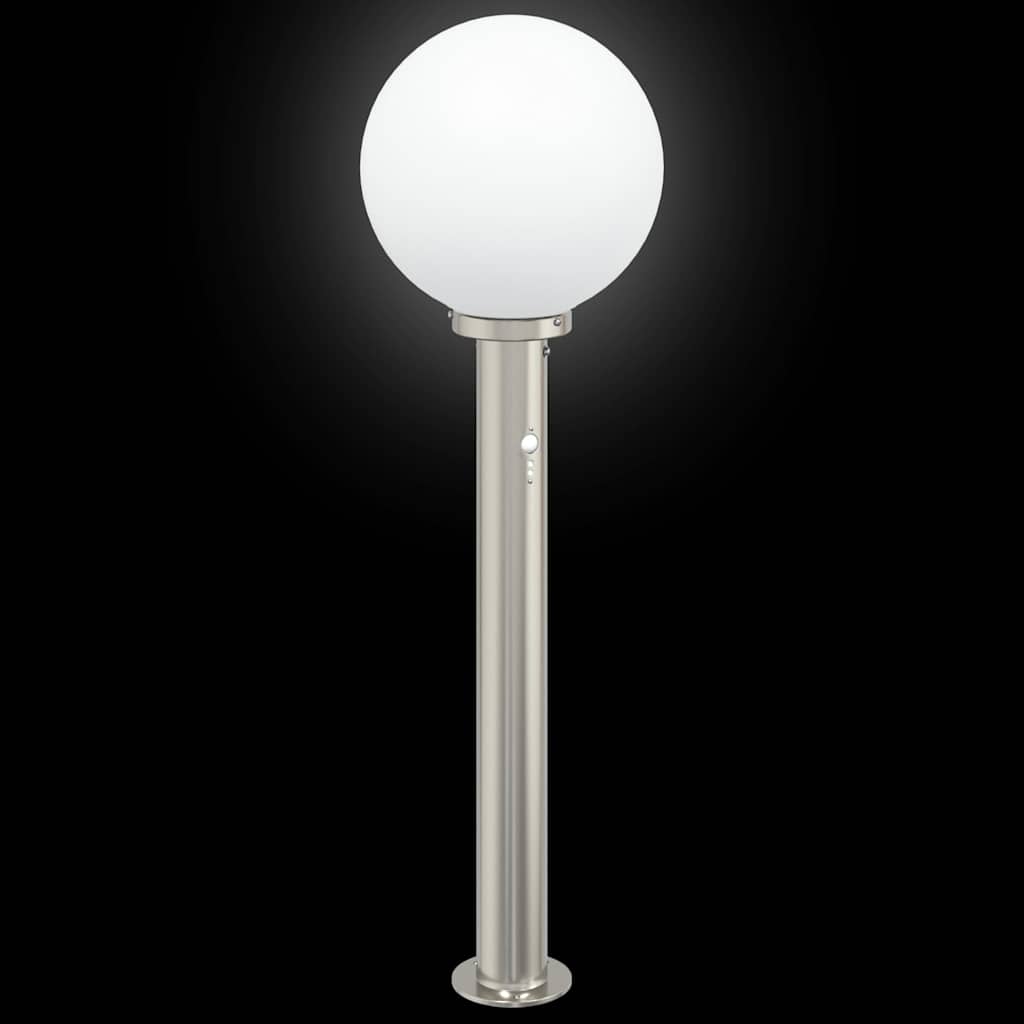 Lampada a paletto con sensore 80 cm Acciaio Inox IP44