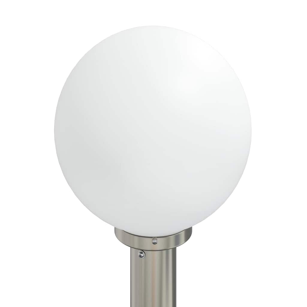 Lampada a paletto con presa elettrica 120 cm Acciaio Inox IP44