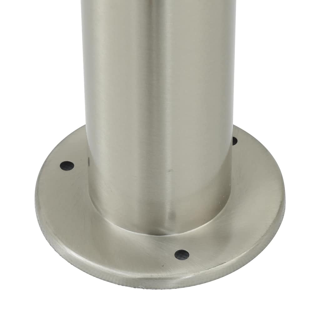 Lampioni a dissuasore con sensore e presa 3 pz 80 cm Acciaio Inox IP44