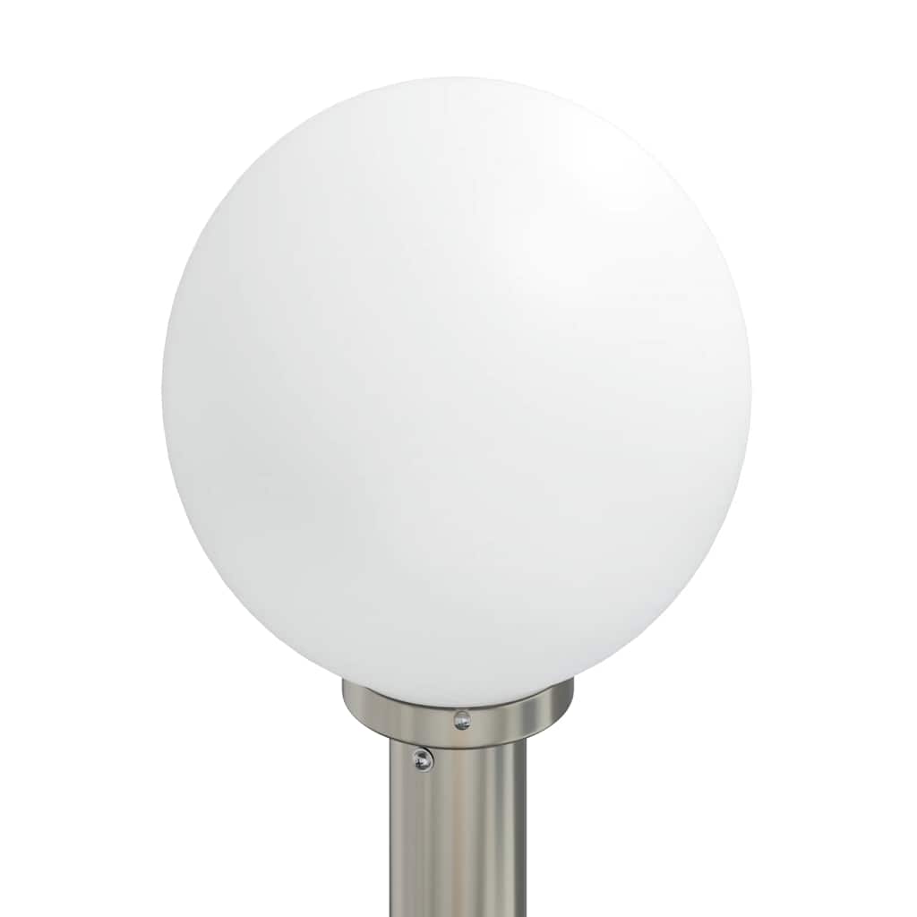 Lampada a paletto con sensore e presa 120 cm Acciaio Inox IP44