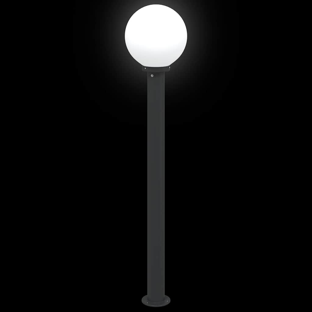 Lampioni a palo 3 pz 120 cm Nero IP44