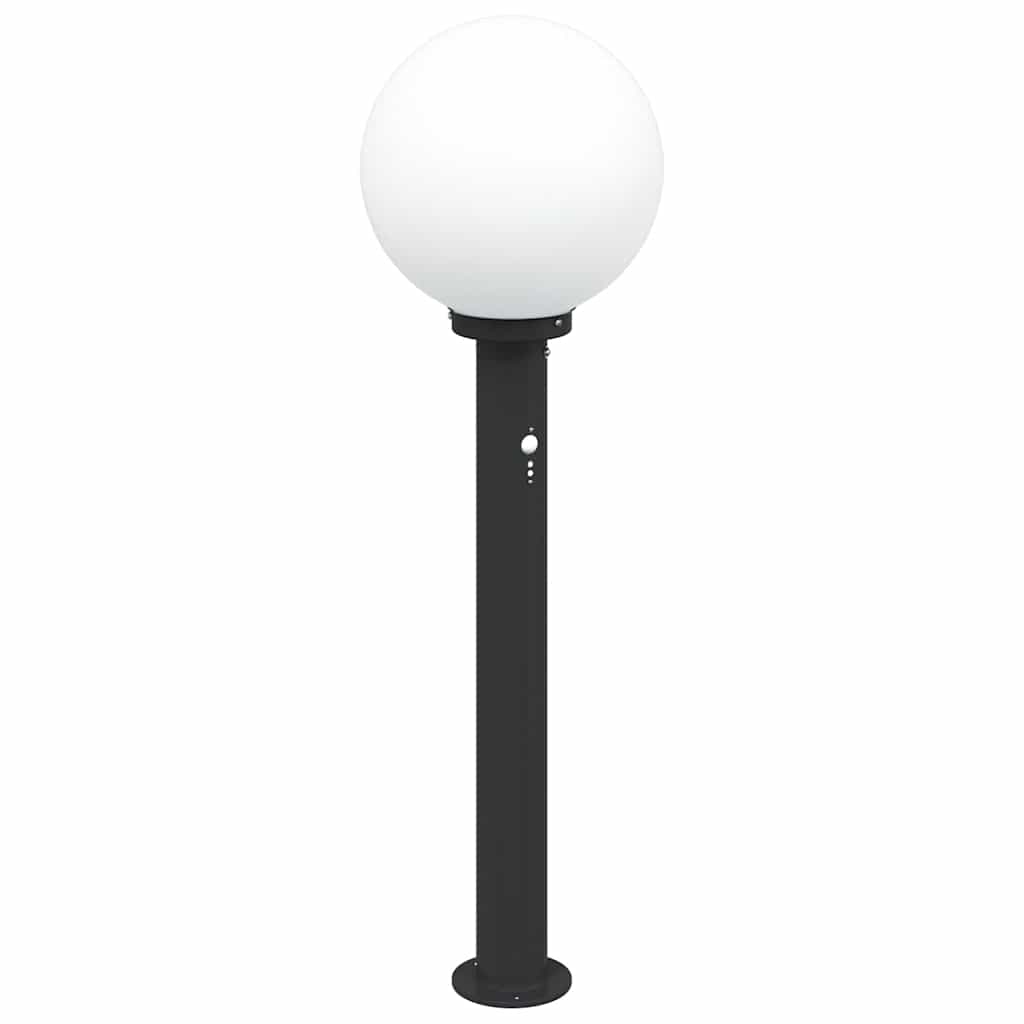Lampada a paletto con sensore 80 cm Nera IP44