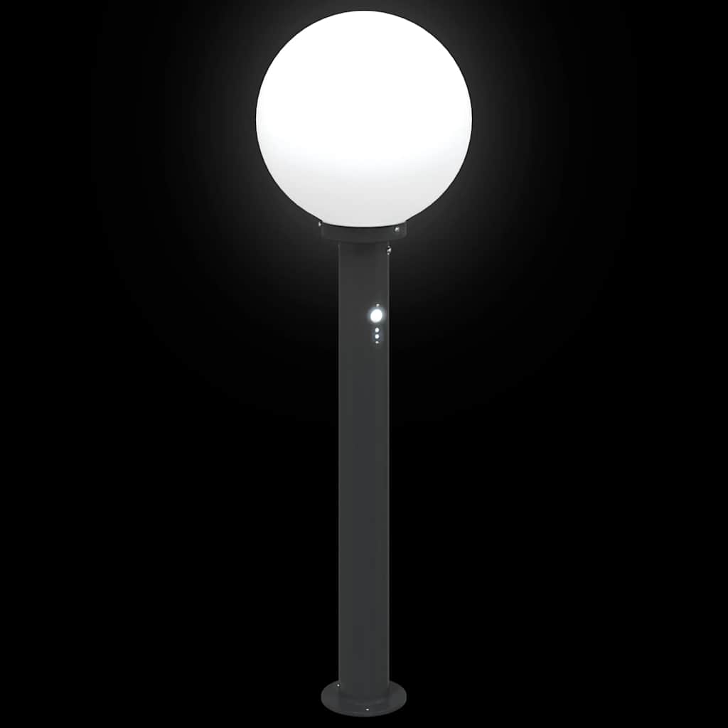 Lampada a paletto con sensore 80 cm Nera IP44