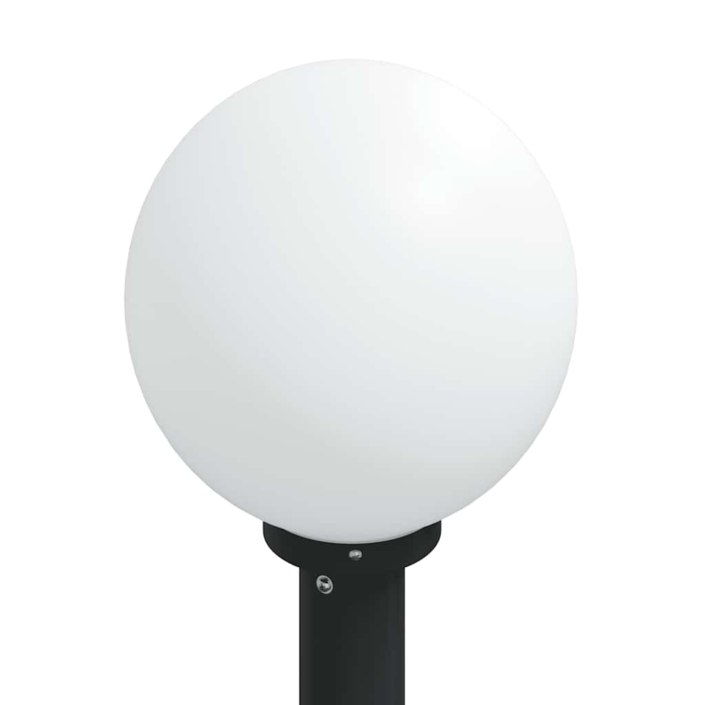 Lampada a paletto con presa elettrica 80 cm Nera IP44