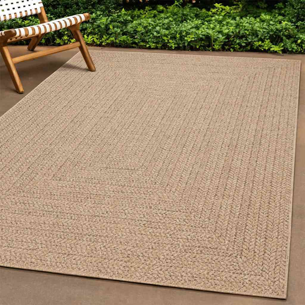 Tappeto ZIZUR 80x200 cm Aspetto Iuta per Interni ed Esterni