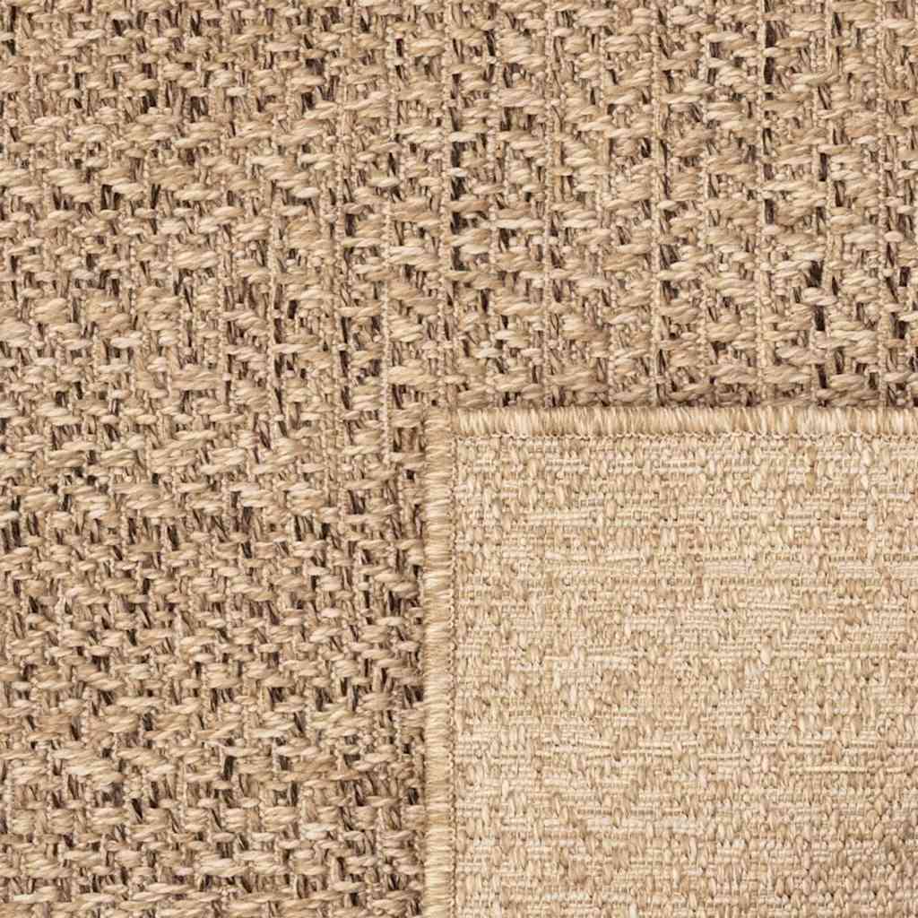 Tappeto ZIZUR 80x200 cm Aspetto Iuta per Interni ed Esterni
