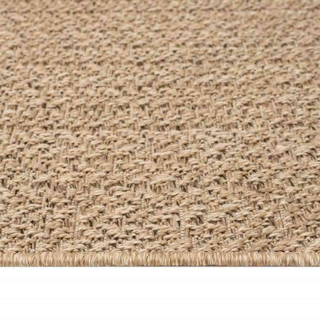 Tappeto ZIZUR 200x200 cm Aspetto Iuta per Interni ed Esterni