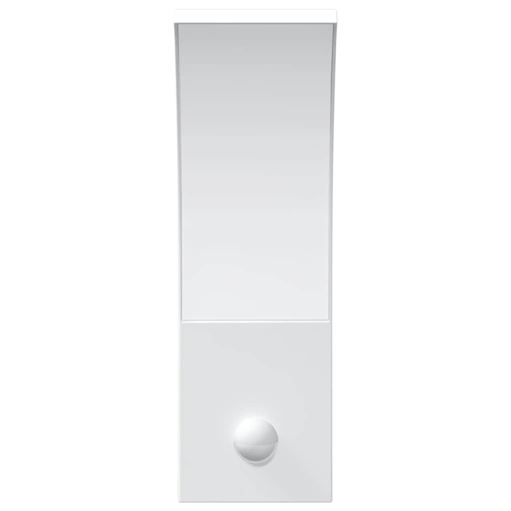 Applique con LED e Sensore 2 pz Bianche in Alluminio Pressofuso
