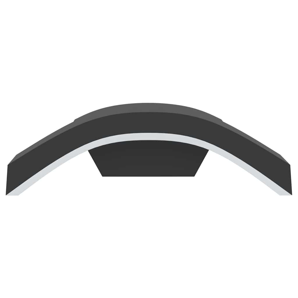 Applique per Esterni con LED 2 pz Nere Alluminio Pressofuso