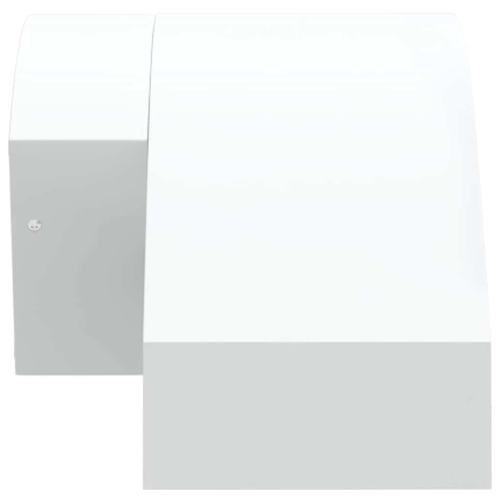 Applique per Esterni con LED 2 pz Bianche Alluminio Pressofuso