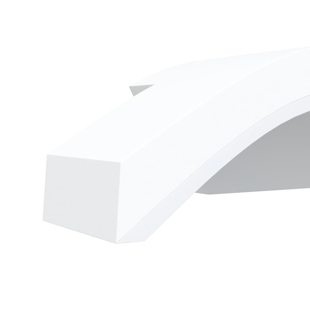 Applique per Esterni con LED 2 pz Bianche Alluminio Pressofuso
